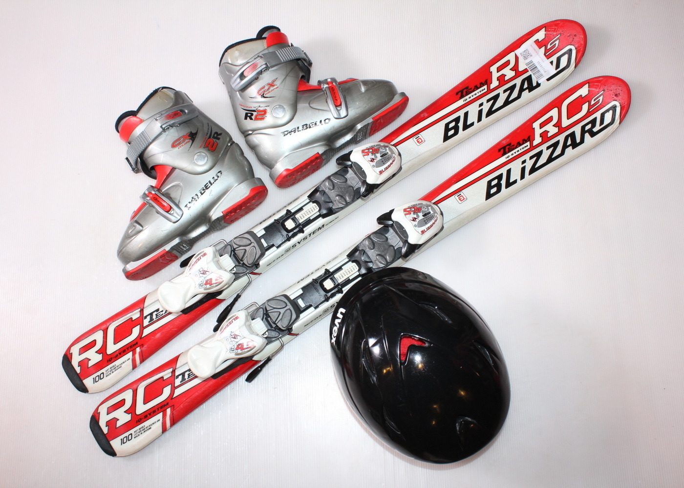 Dětské lyže BLIZZARD RCS TEAM 100 cm + lyžáky  33EU + helma