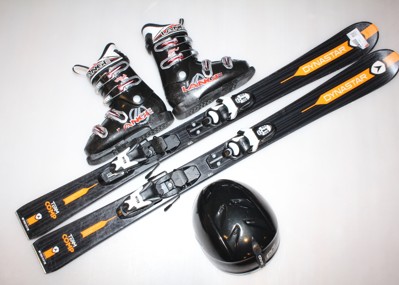 Dětské lyže DYNASTAR TEAM COMP 120 cm + lyžáky  36EU + helma