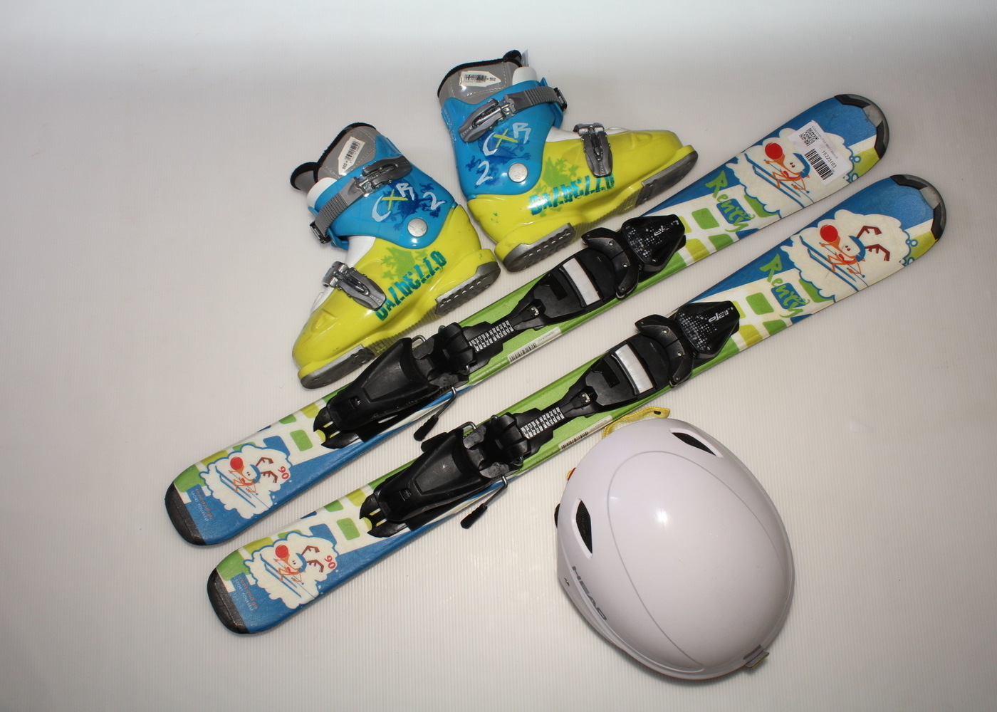Dětské lyže DYNASTAR LITTLE RENTY 90 cm + lyžáky  31EU + helma