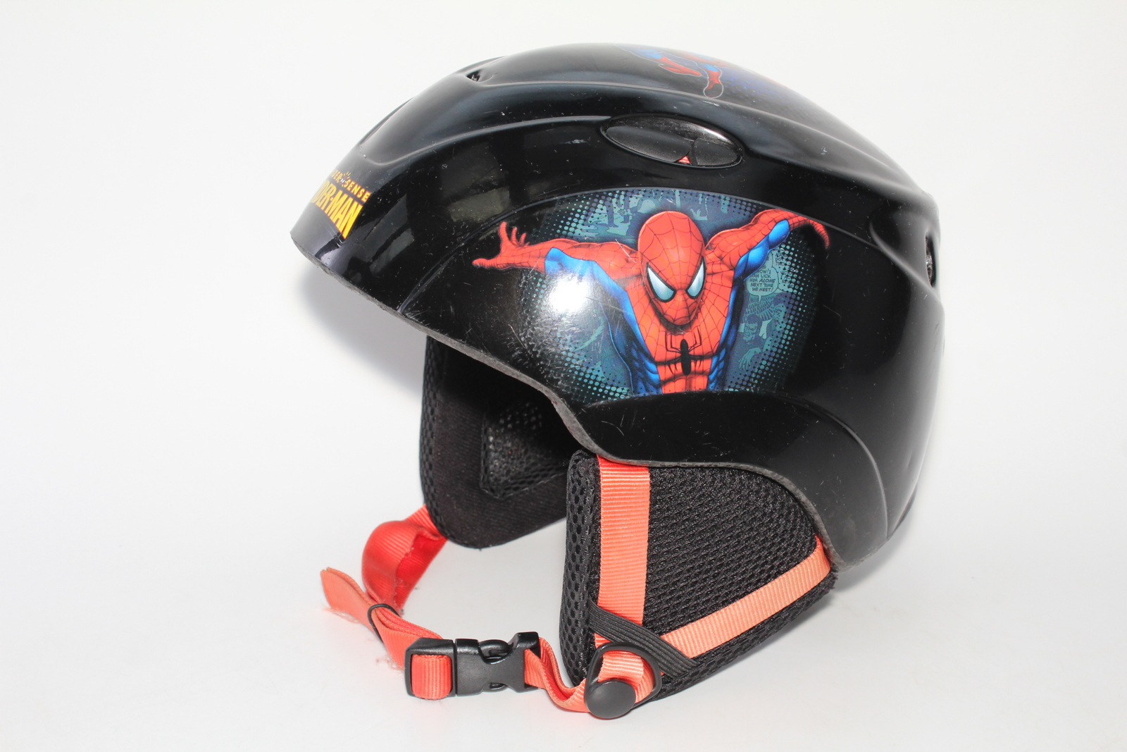 Dětská lyžařská helma V-KI Spiderman black - posuvná vel. 54 - 56
